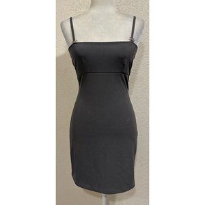 Charlotte Russe Vintage 90s Grey Mini Tank Butterfly Dress